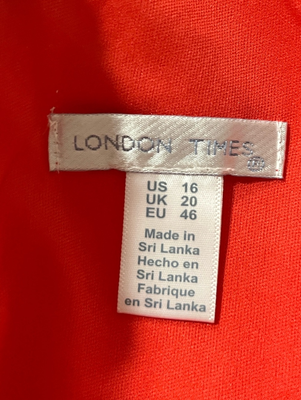 LONDON TIMES Red and White Polka Dot Sleeveless Satin Ruffled Hem Dress 16 NWT - Picture 11 of 12